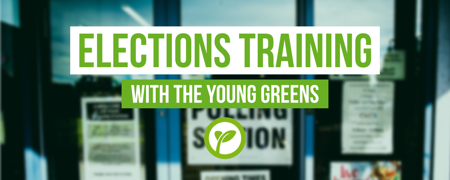 Elections AN Elections training. With the Young Greens.